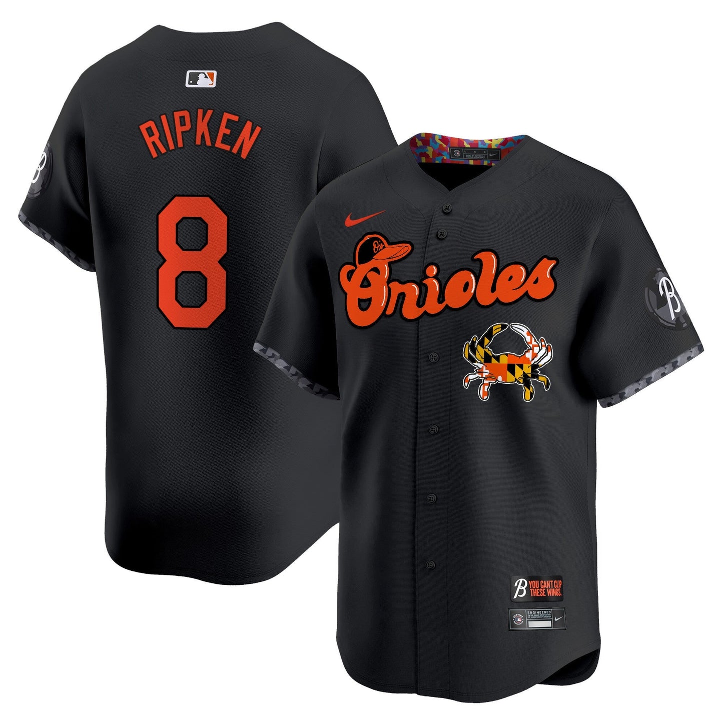 Men's Baltimore Orioles Maryland Blue Crab Vapor Premier Limited Jersey - All Stitched
