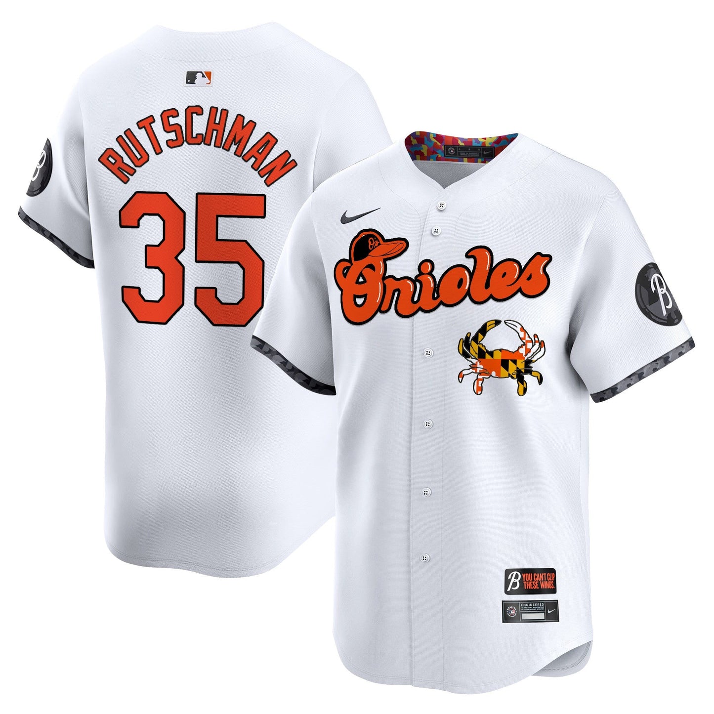 Men's Baltimore Orioles Maryland Blue Crab Vapor Premier Limited Jersey - All Stitched