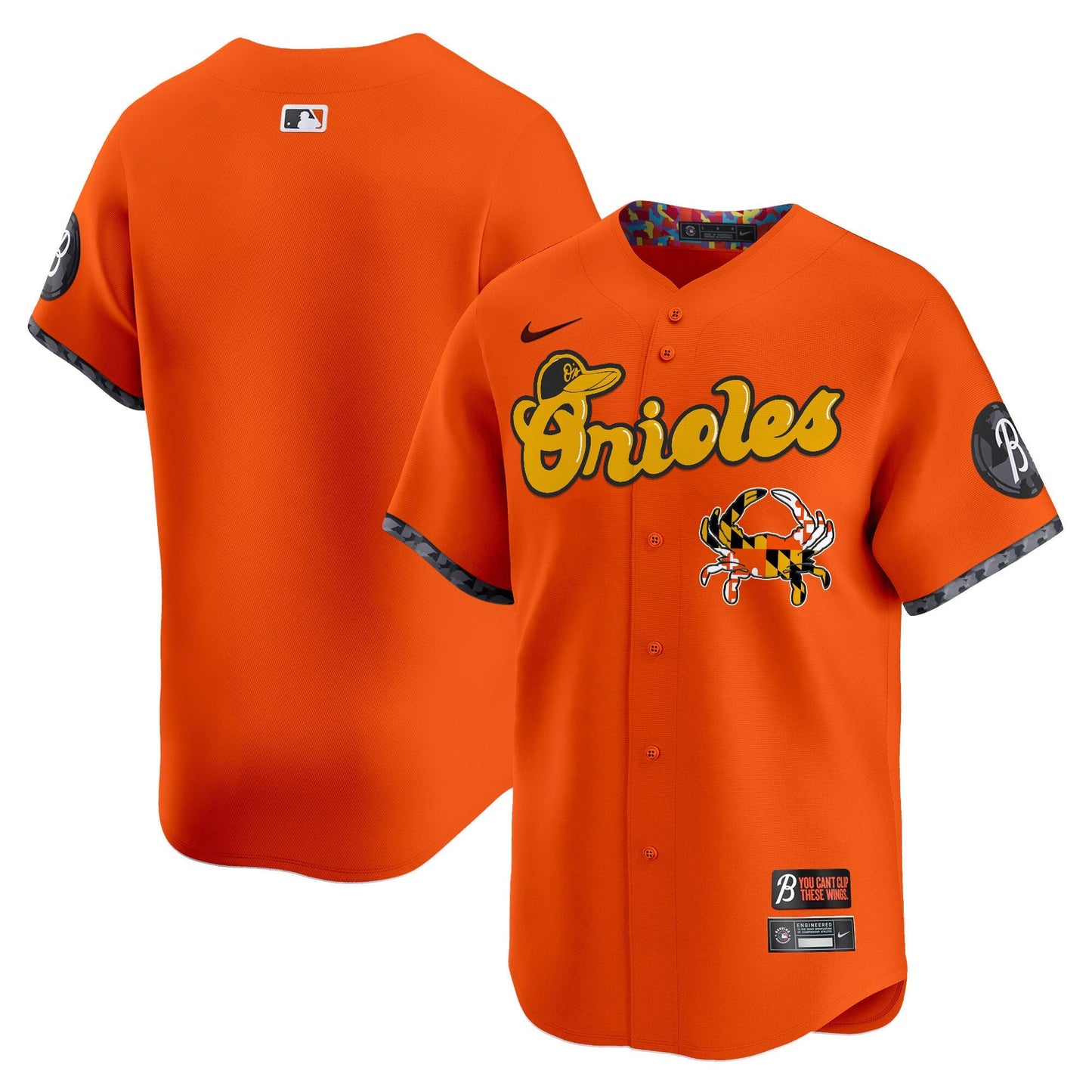 Men's Baltimore Orioles Maryland Blue Crab Vapor Premier Limited Jersey - All Stitched
