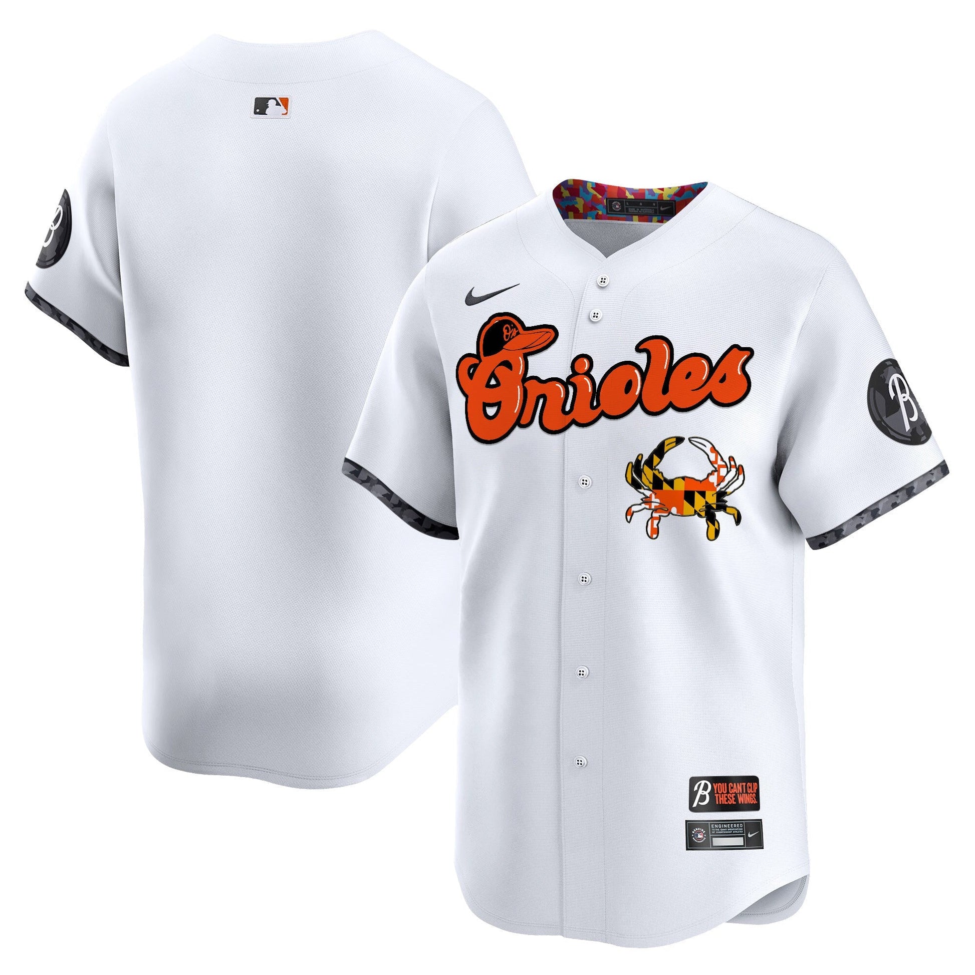 Men's Baltimore Orioles Maryland Blue Crab Vapor Premier Limited Jersey - All Stitched
