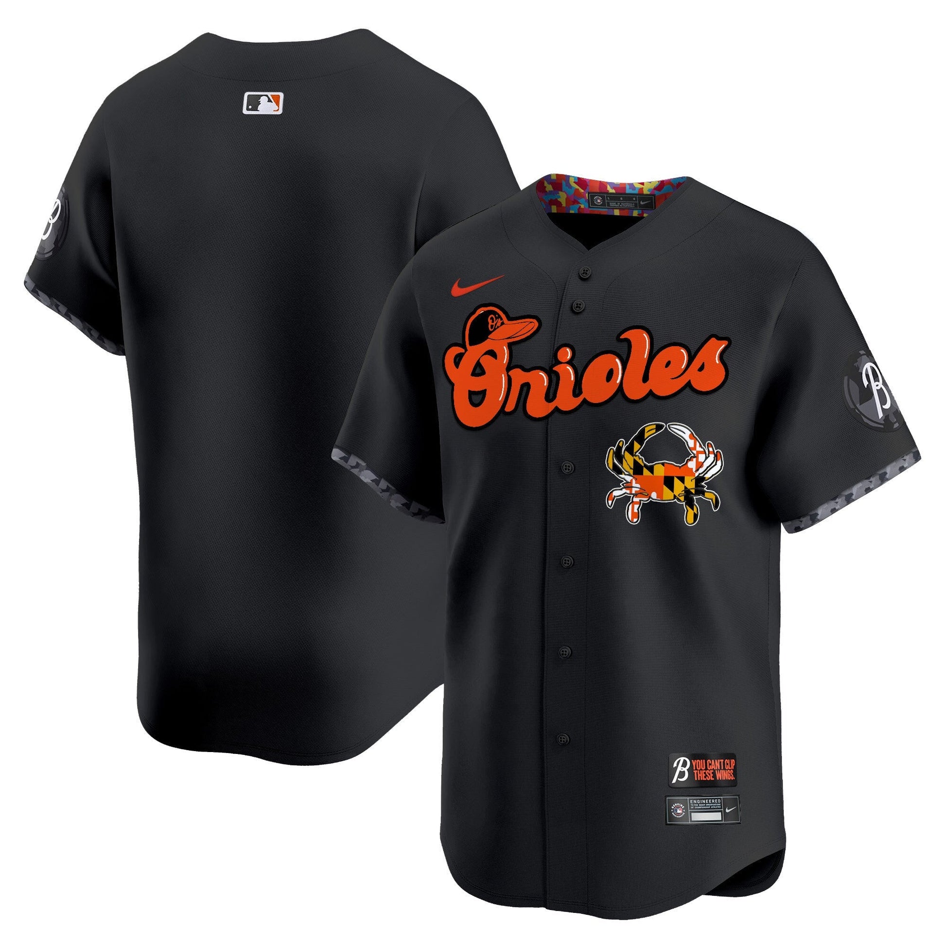 Men's Baltimore Orioles Maryland Blue Crab Vapor Premier Limited Jersey - All Stitched