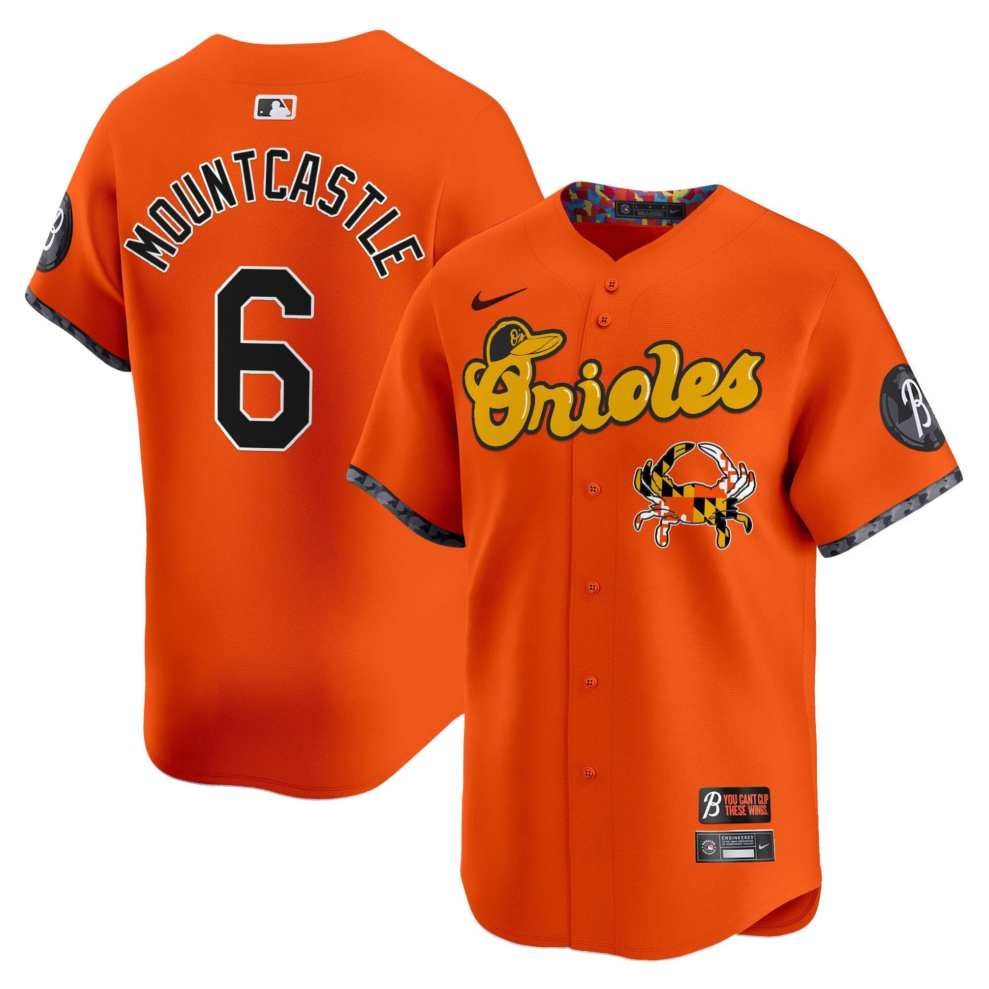 Men's Baltimore Orioles Maryland Blue Crab Vapor Premier Limited Jersey - All Stitched