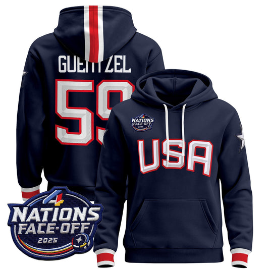 Men's USA 4 Nations Face-Off 2025 Pullover Hoodie - All Stitched