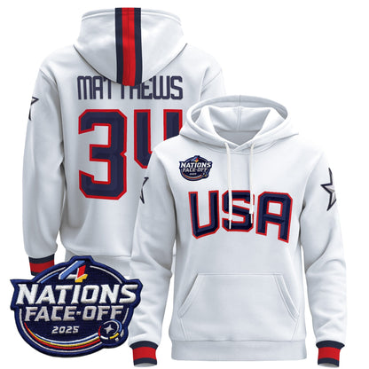 Men's USA 4 Nations Face-Off 2025 Pullover Hoodie - All Stitched