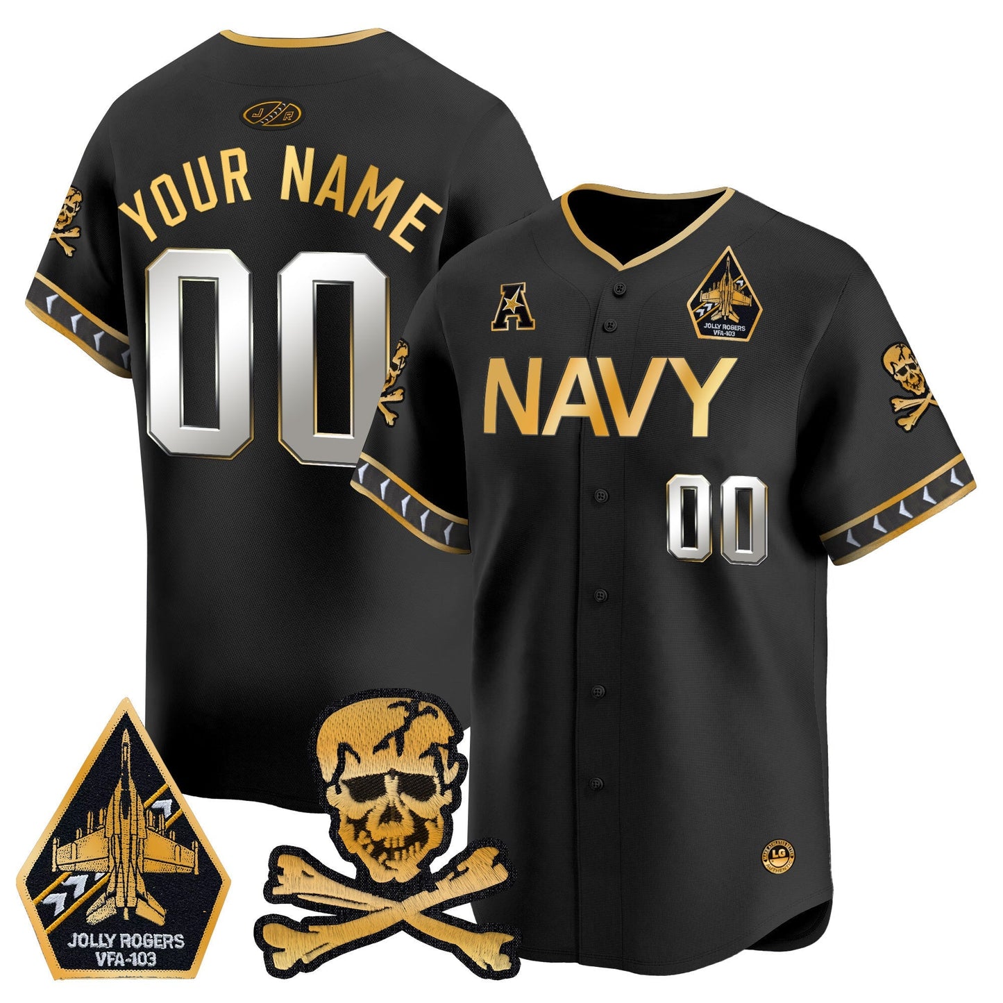 Navy Midshipmen 2025 Vapor Premier Limited Custom Jersey - All Stitched