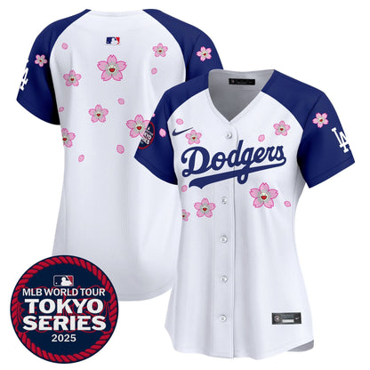 Women's Dodgers Tokyo Series 2025 Vapor Premier Limited Jersey V2 - Stitched