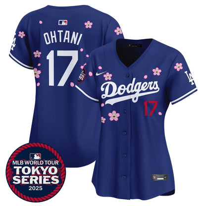 Women's Dodgers Tokyo Series 2025 Vapor Premier Limited Jersey V2 - Stitched