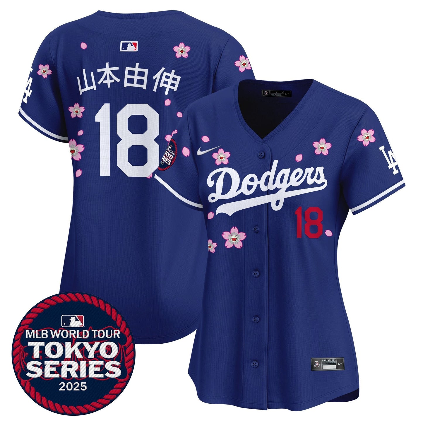 Women's Dodgers Tokyo Series 2025 Vapor Premier Limited Jersey V2 - Stitched