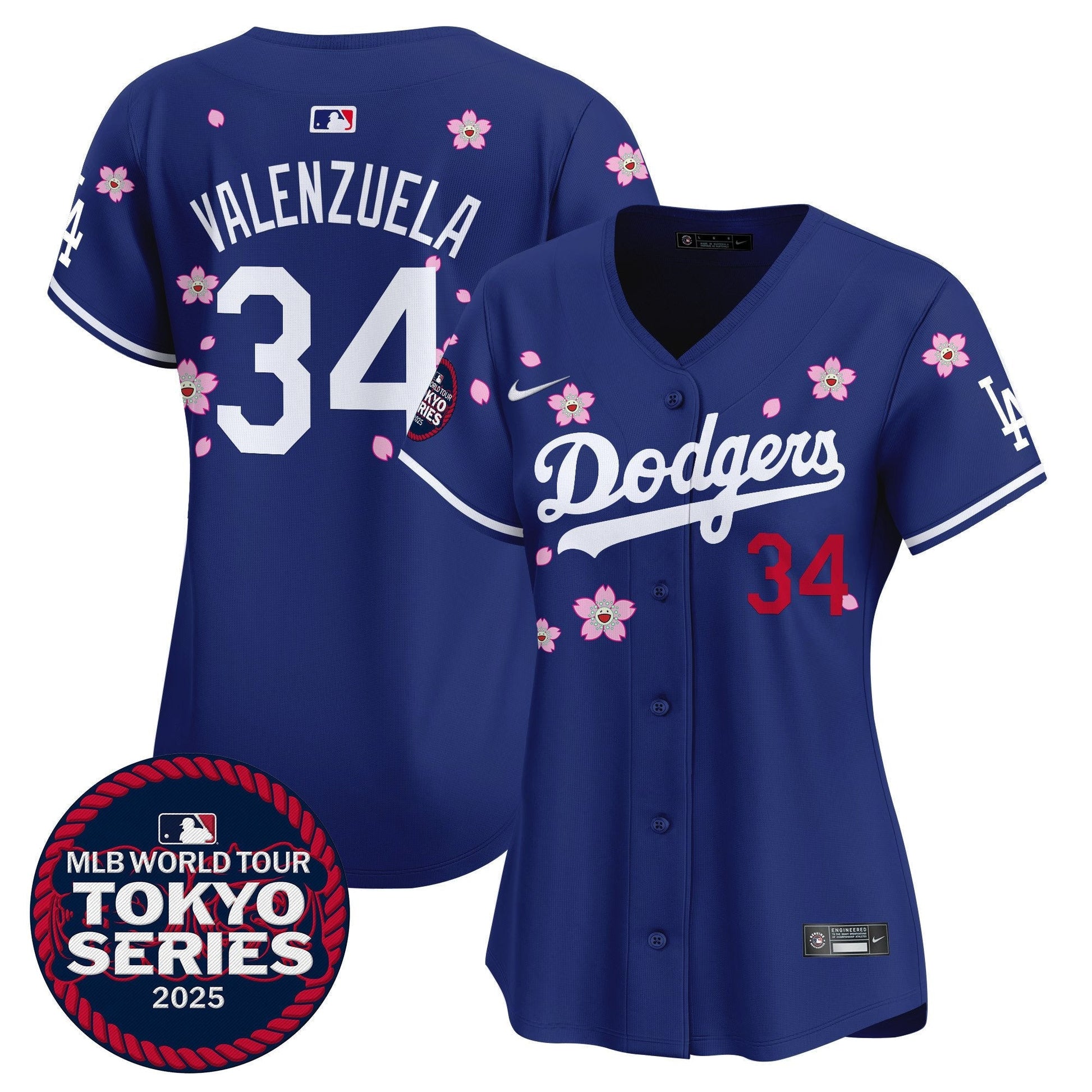 Women's Dodgers Tokyo Series 2025 Vapor Premier Limited Jersey V2 - Stitched