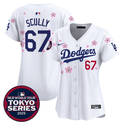 Women's Dodgers Tokyo Series 2025 Vapor Premier Limited Jersey V2 - Stitched