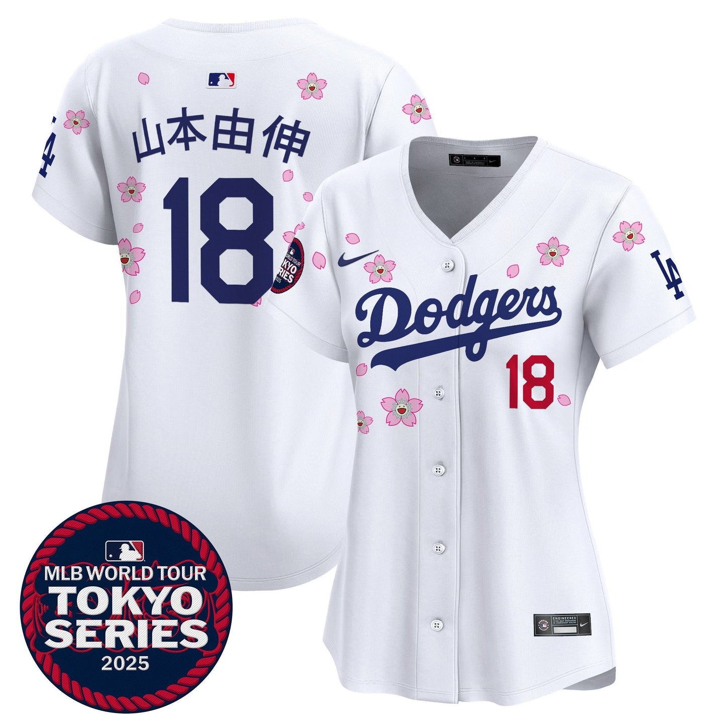 Women's Dodgers Tokyo Series 2025 Vapor Premier Limited Jersey V2 - Stitched