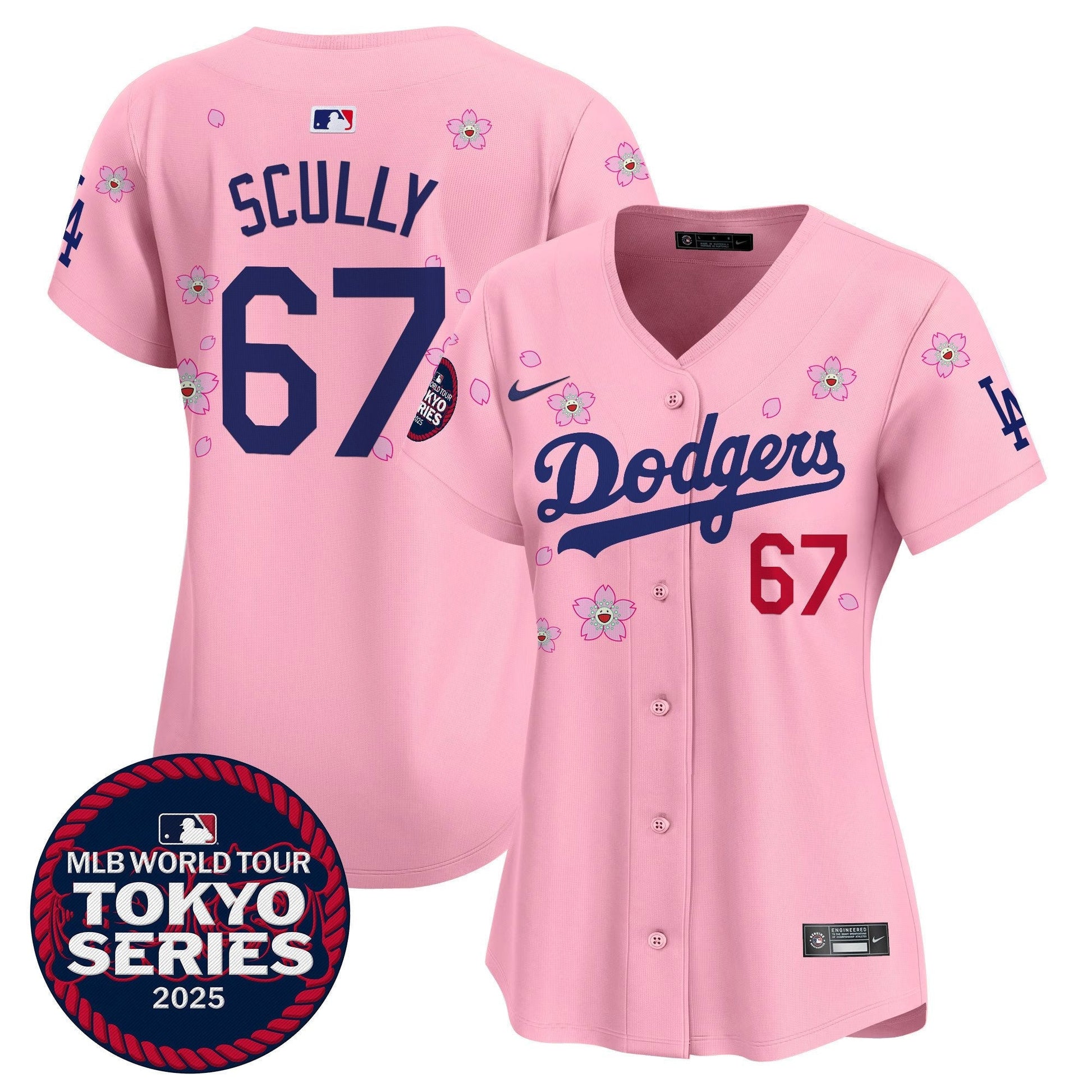 Women's Dodgers Tokyo Series 2025 Vapor Premier Limited Jersey V2 - Stitched