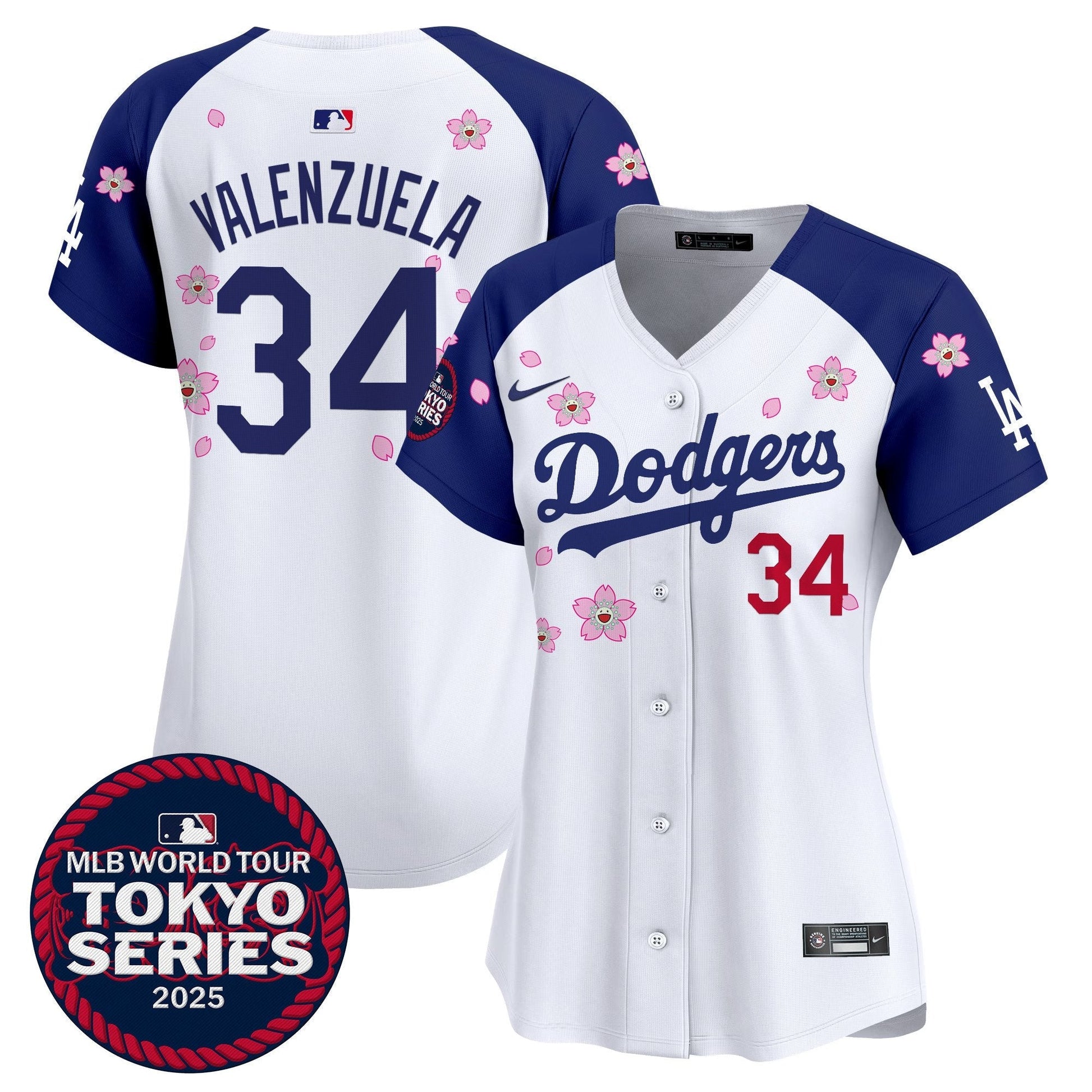 Women's Dodgers Tokyo Series 2025 Vapor Premier Limited Jersey V2 - Stitched