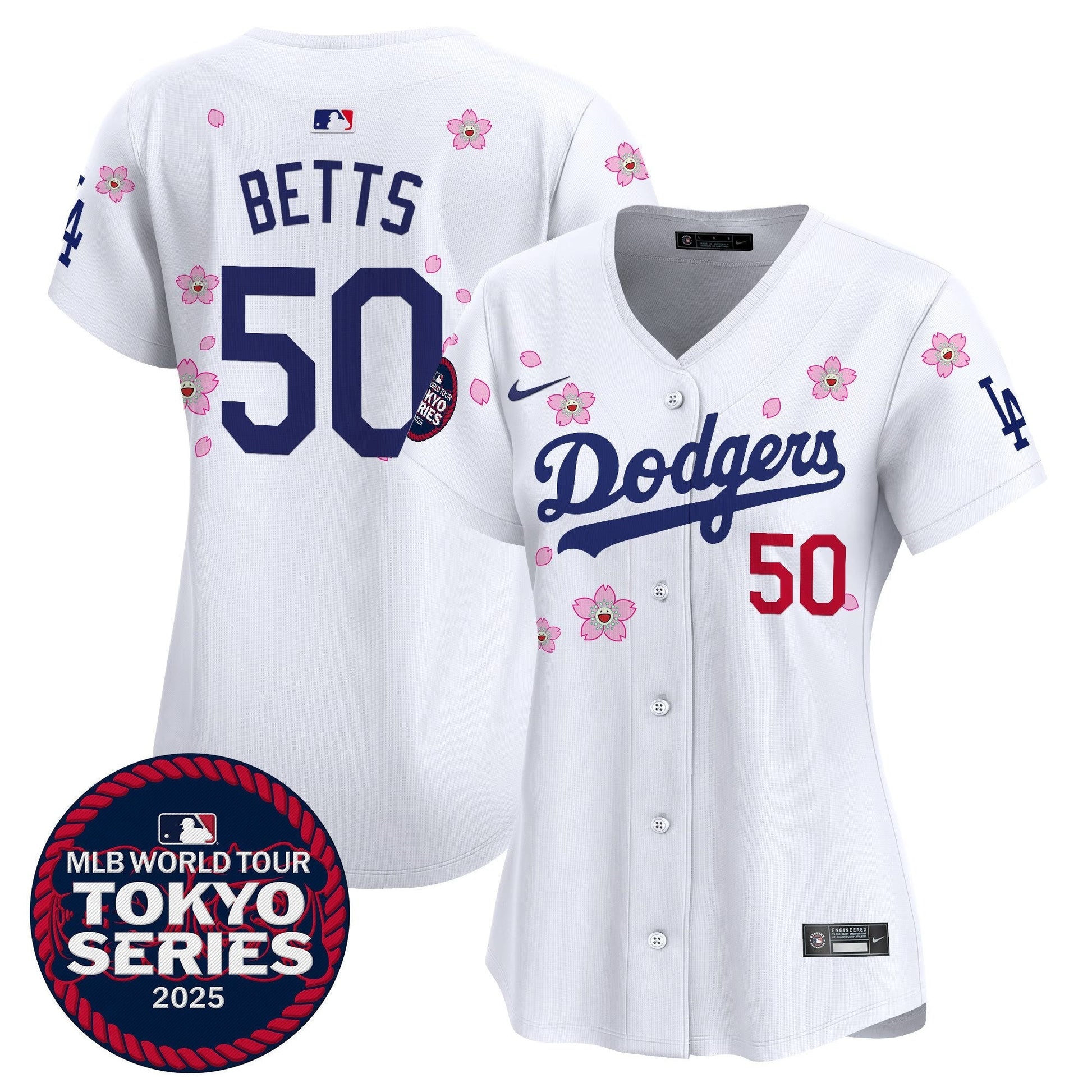 Women's Dodgers Tokyo Series 2025 Vapor Premier Limited Jersey V2 - Stitched