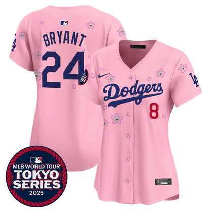 Women's Dodgers Tokyo Series 2025 Vapor Premier Limited Jersey V2 - Stitched
