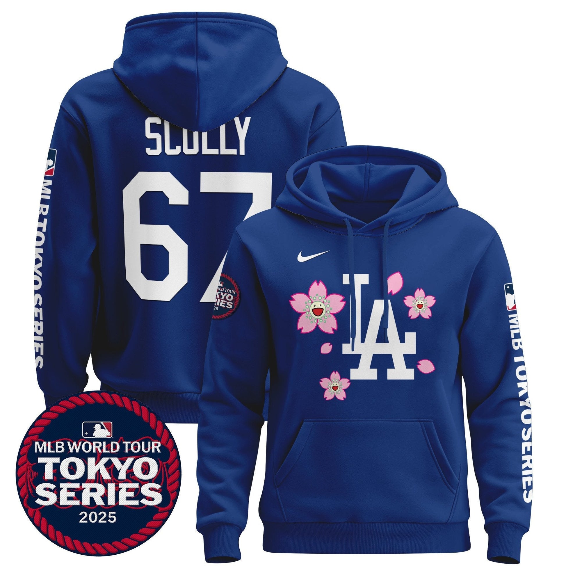 Men's Dodgers Tokyo Series 2025 Pullover Hoodie - All Stitched