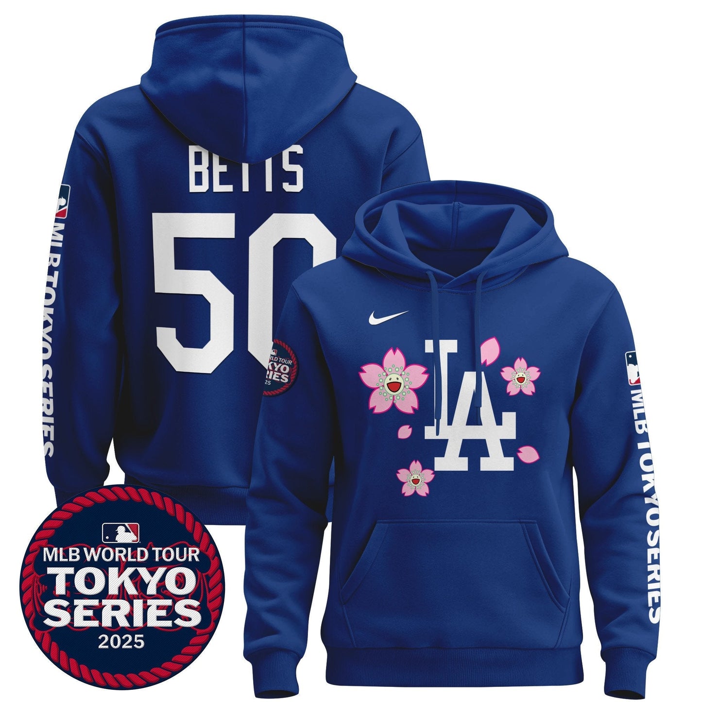 Men's Dodgers Tokyo Series 2025 Pullover Hoodie - All Stitched