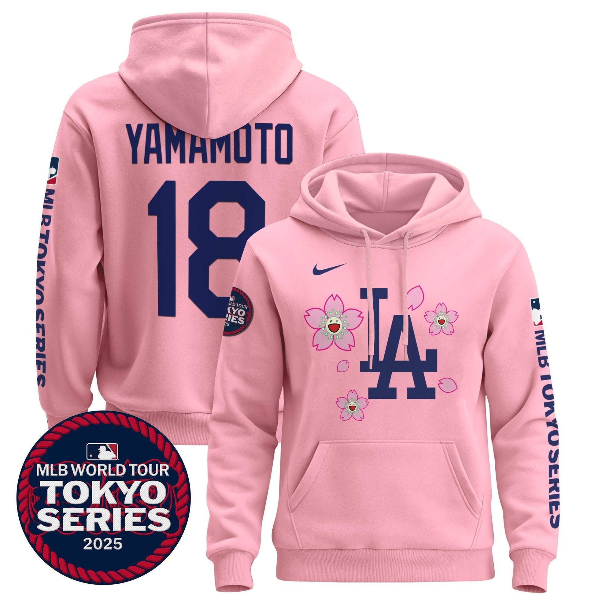 Men's Dodgers Tokyo Series 2025 Pullover Hoodie - All Stitched