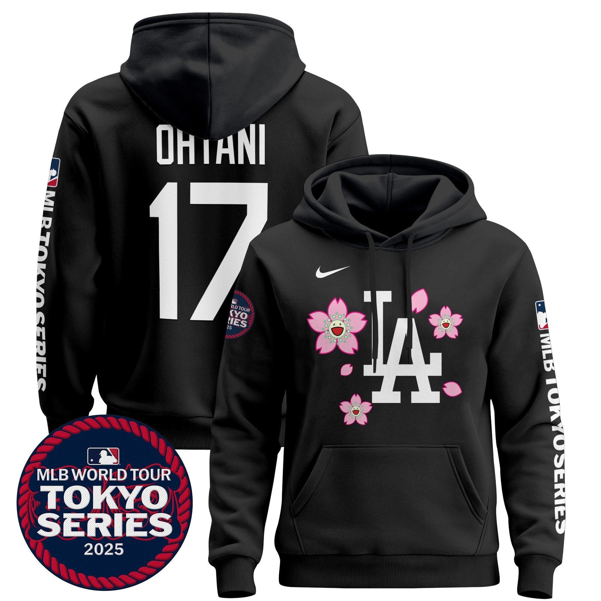 Men's Dodgers Tokyo Series 2025 Pullover Hoodie - All Stitched