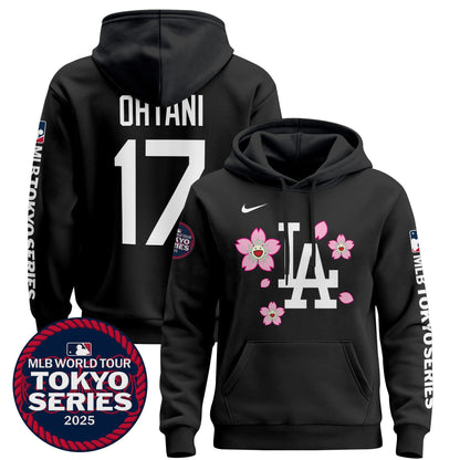 Men's Dodgers Tokyo Series 2025 Pullover Hoodie - All Stitched