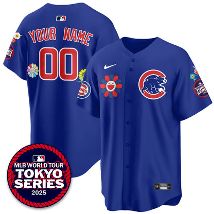 Custom Gender/Name Chicago Cubs Tokyo Series Limited Jersey - Stitched