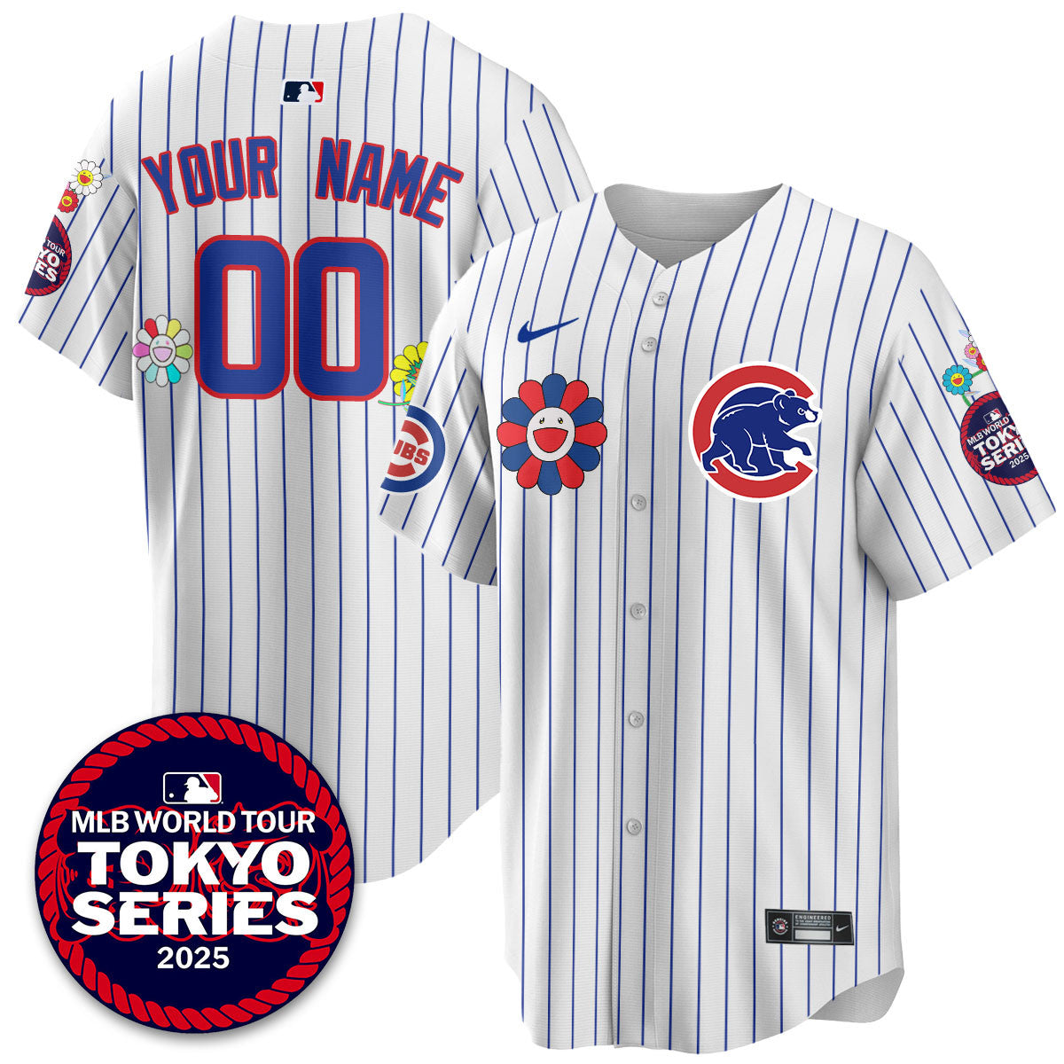 Custom Gender/Name Chicago Cubs Tokyo Series Limited Jersey - Stitched