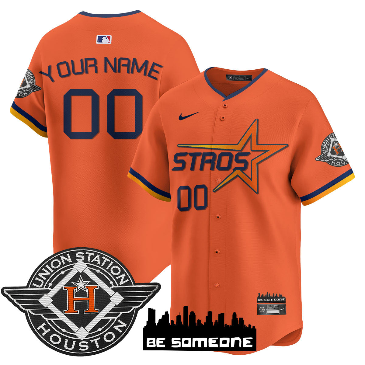 Custom Name/Number Houston Astros 2025 City Connect Vapor Premier Limited Jersey - All Stitched