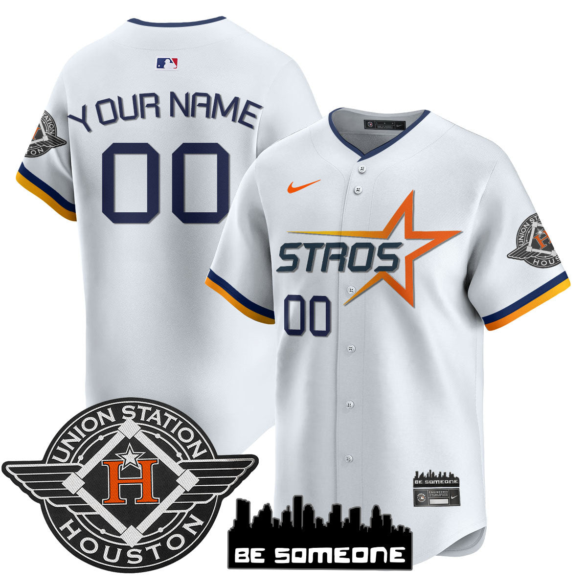 Custom Name/Number Houston Astros 2025 City Connect Vapor Premier Limited Jersey - All Stitched