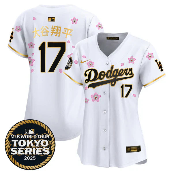 Women's Dodgers Tokyo Series 2025 Vapor Premier Limited Jersey V2 - Stitched