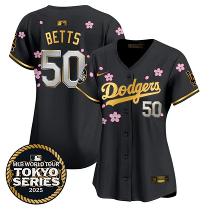 Women's Dodgers Tokyo Series 2025 Vapor Premier Limited Jersey V2 - Stitched