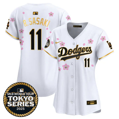 Women's Dodgers Tokyo Series 2025 Vapor Premier Limited Jersey V2 - Stitched