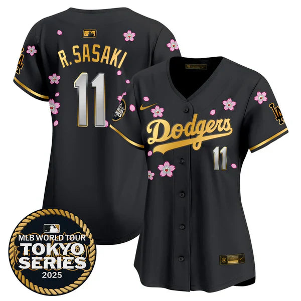 Women's Dodgers Tokyo Series 2025 Vapor Premier Limited Jersey V2 - Stitched
