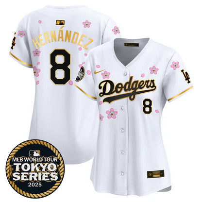 Women's Dodgers Tokyo Series 2025 Vapor Premier Limited Jersey V2 - Stitched