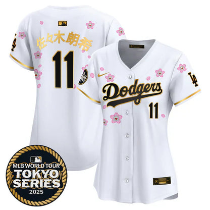 Women's Dodgers Tokyo Series 2025 Vapor Premier Limited Jersey V2 - Stitched