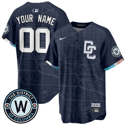 Custom Name/Number Washington Nationals 2025 City Connect Limited Jersey - All Stitched