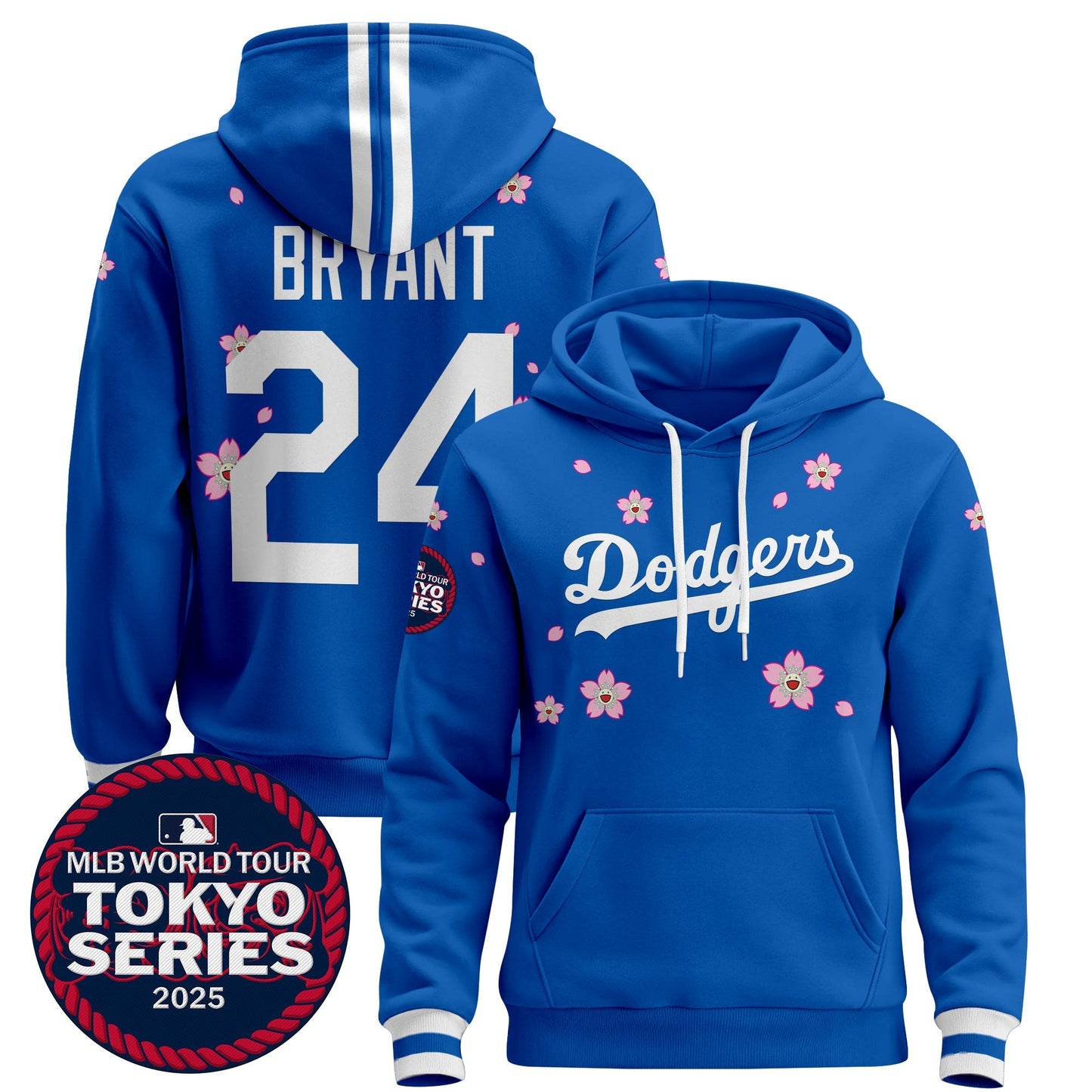 Men's Dodgers Tokyo Series 2025 Pullover Hoodie V2 - All Stitched