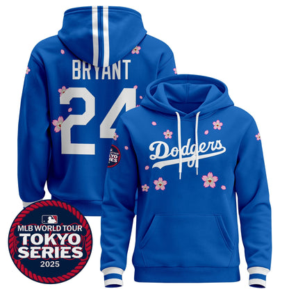 Men's Dodgers Tokyo Series 2025 Pullover Hoodie V2 - All Stitched