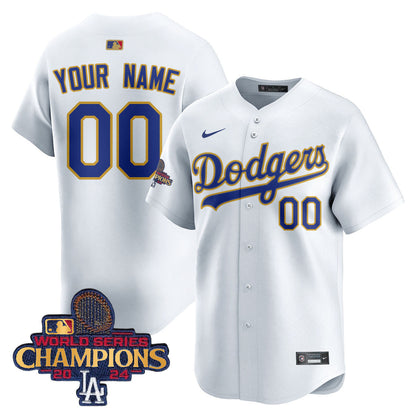 Custom Gender/Name Los Angeles Dodgers Gold 2025 Jersey - All Stitched