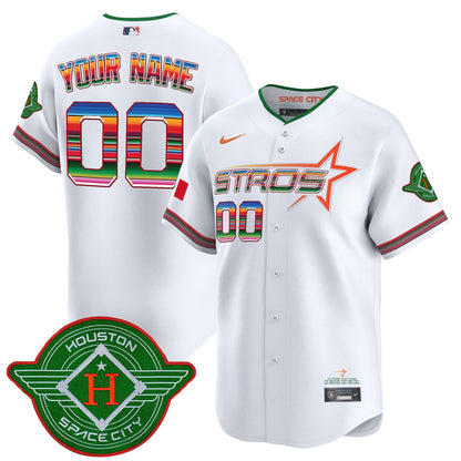 Astros 2025 City Connect Mexico Vapor Premier Limited Custom Jersey - All Stitched
