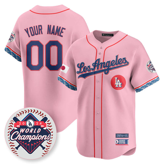 Custom Gender/Name Men's Los Angeles Dodgers Japanese Heritage Night Jersey - All Stitched