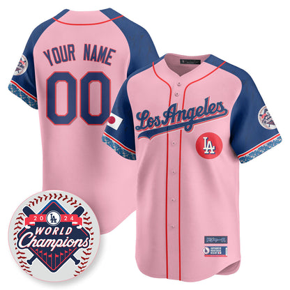 Custom Gender/Name Men's Los Angeles Dodgers Japanese Heritage Night Jersey - All Stitched