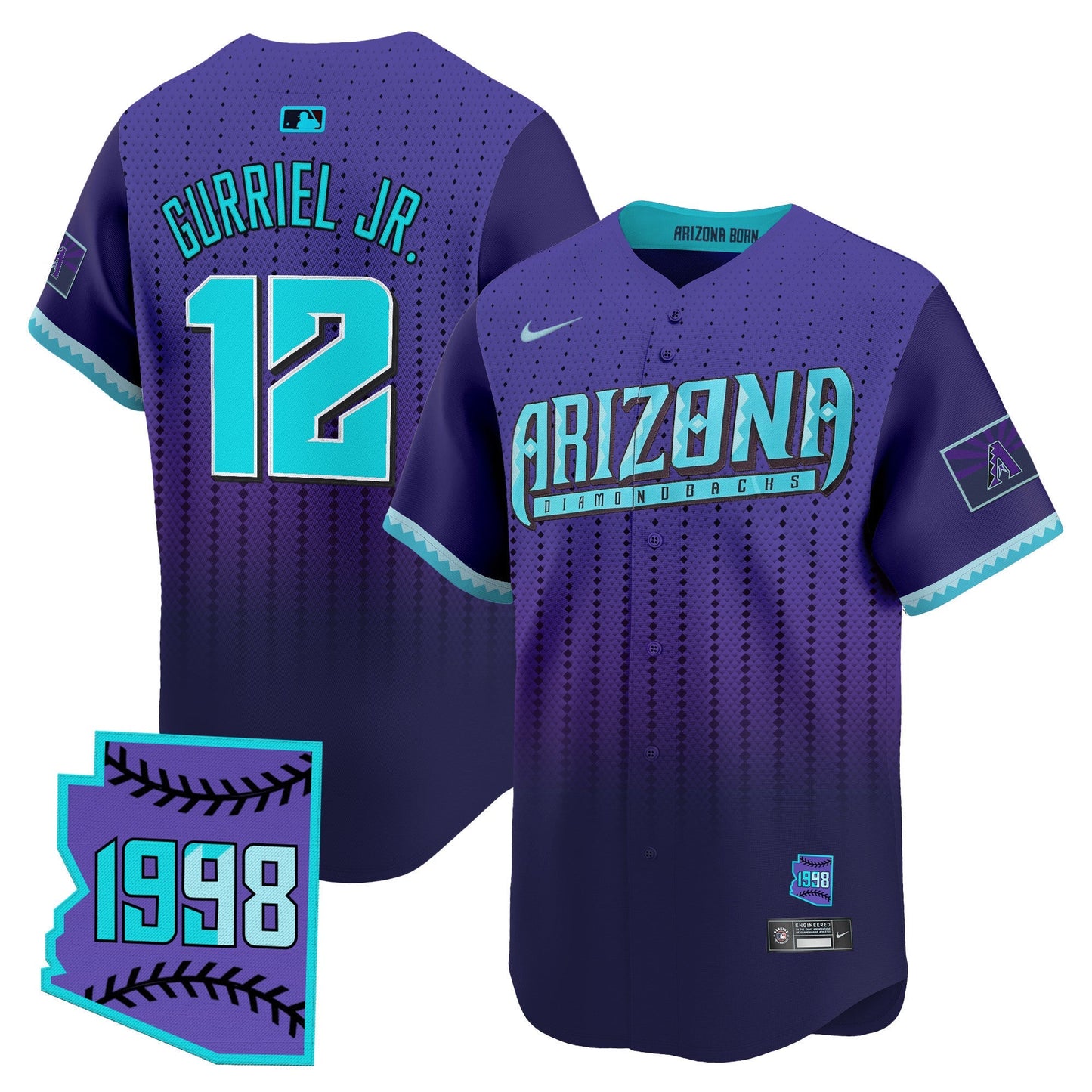 Arizona Diamondbacks 2025 City Connect Vapor Premier Limited Jersey - Stitched