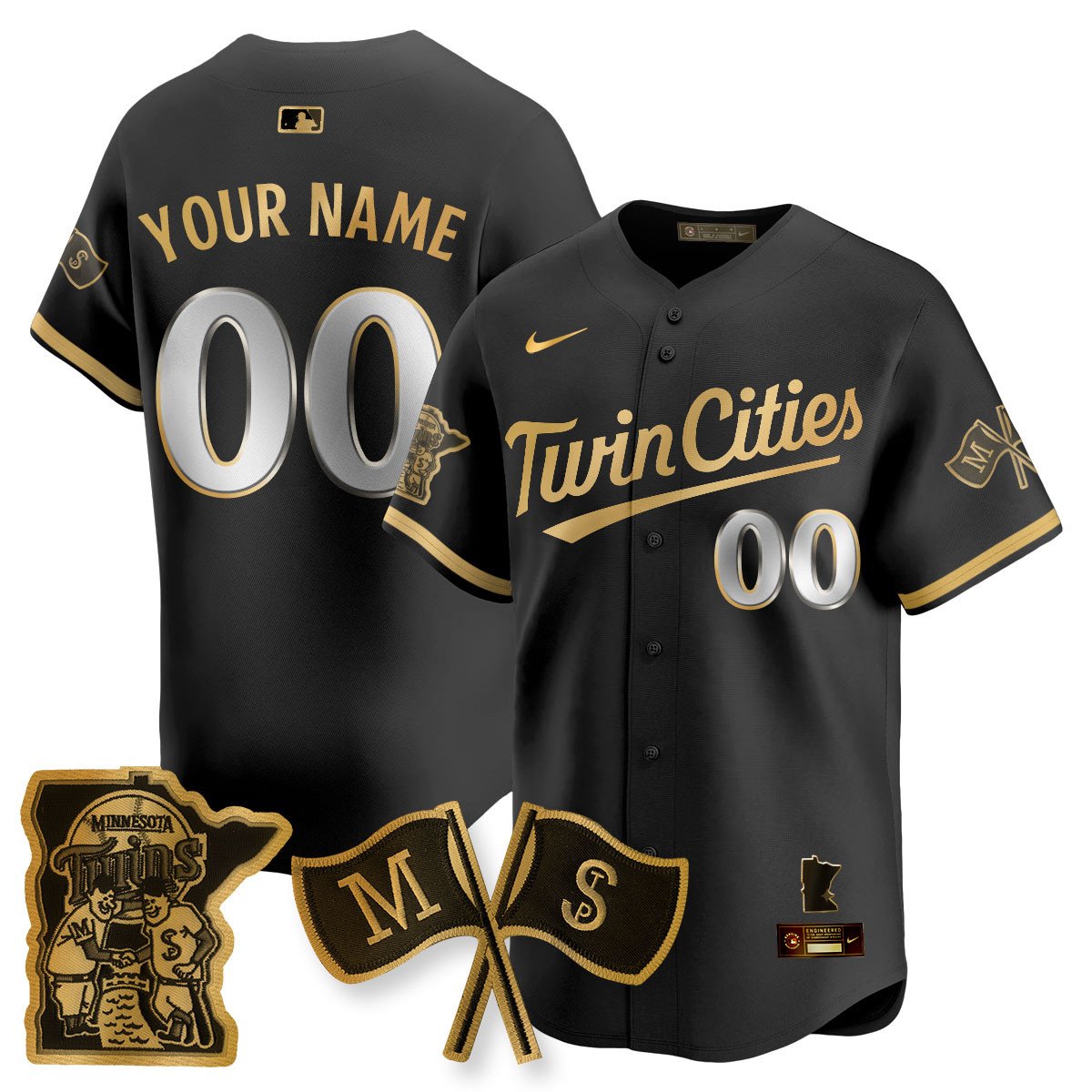 Custom Name/Gender Minnesota Twins Alternate Limited Jersey - All Stitched