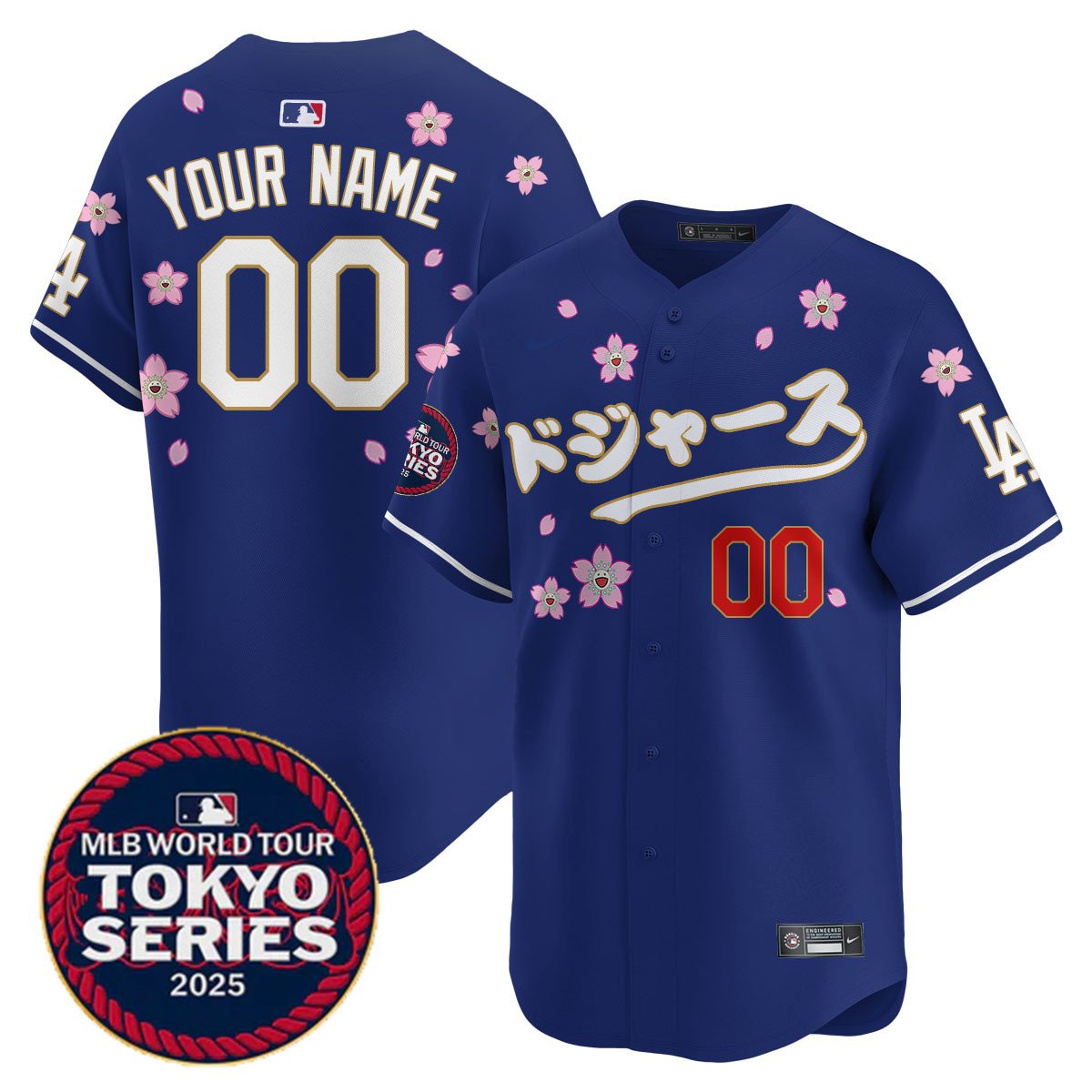 Custom Los Angeles Dodgers Tokyo Series 2025 Vapor Limited Jersey N6 - Stitched