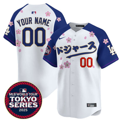 Custom Los Angeles Dodgers Tokyo Series 2025 Vapor Limited Jersey N6 - Stitched