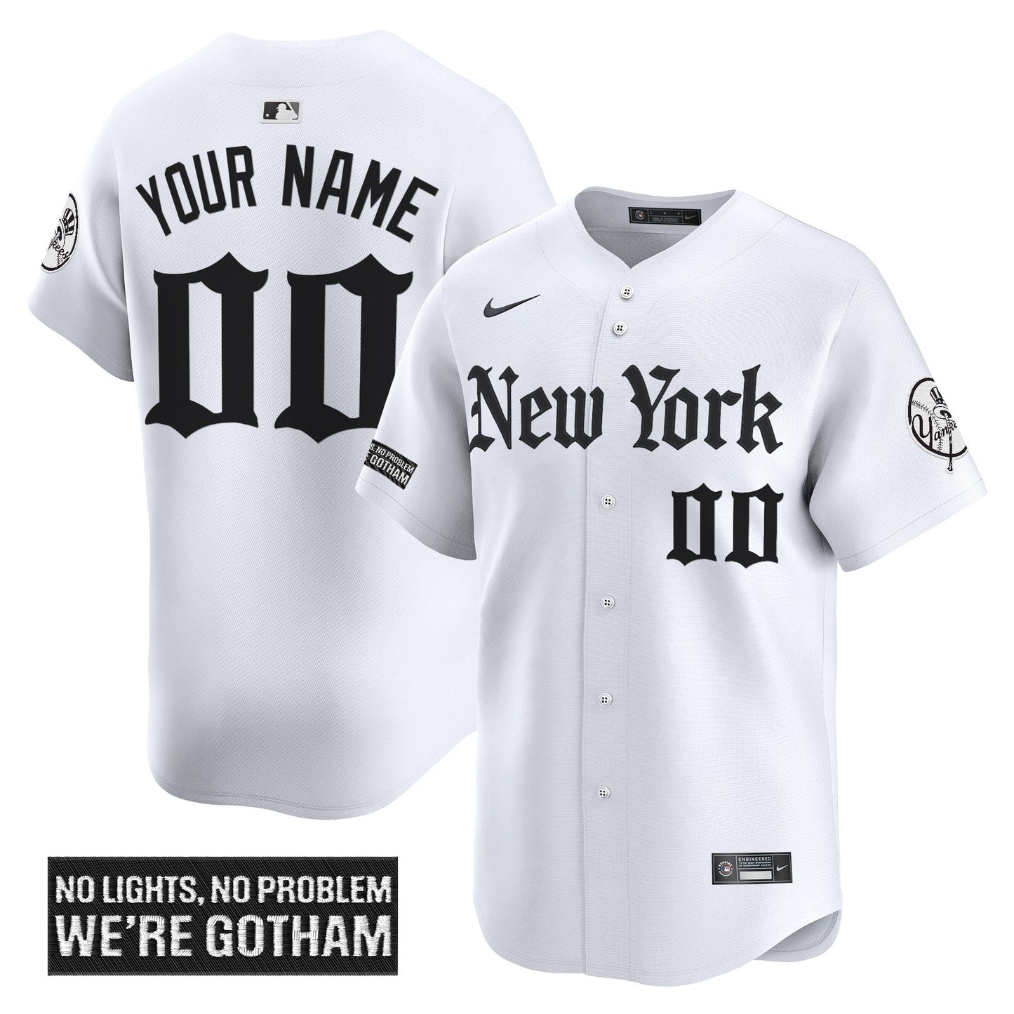 New York Yankees 'Gothic Legacy Edition' Vapor Premier Limited Custom Jersey - All Stitched