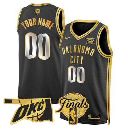 Oklahoma City Thunder Custom Jersey - Final Patch - All Stitched