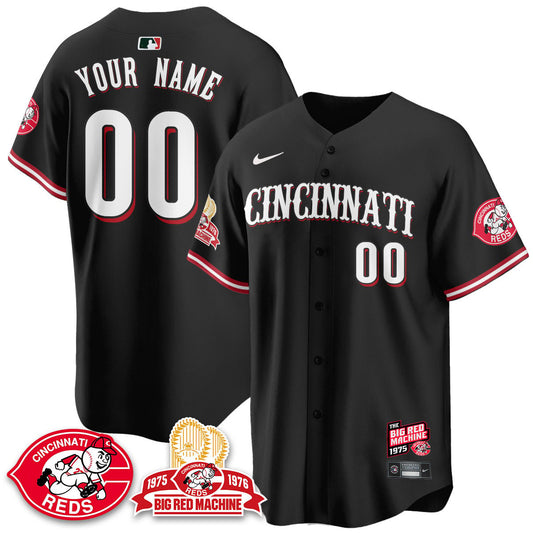 Cincinnati Reds Big Red Machine 50th Anniversary Custom Jersey - All Stitched