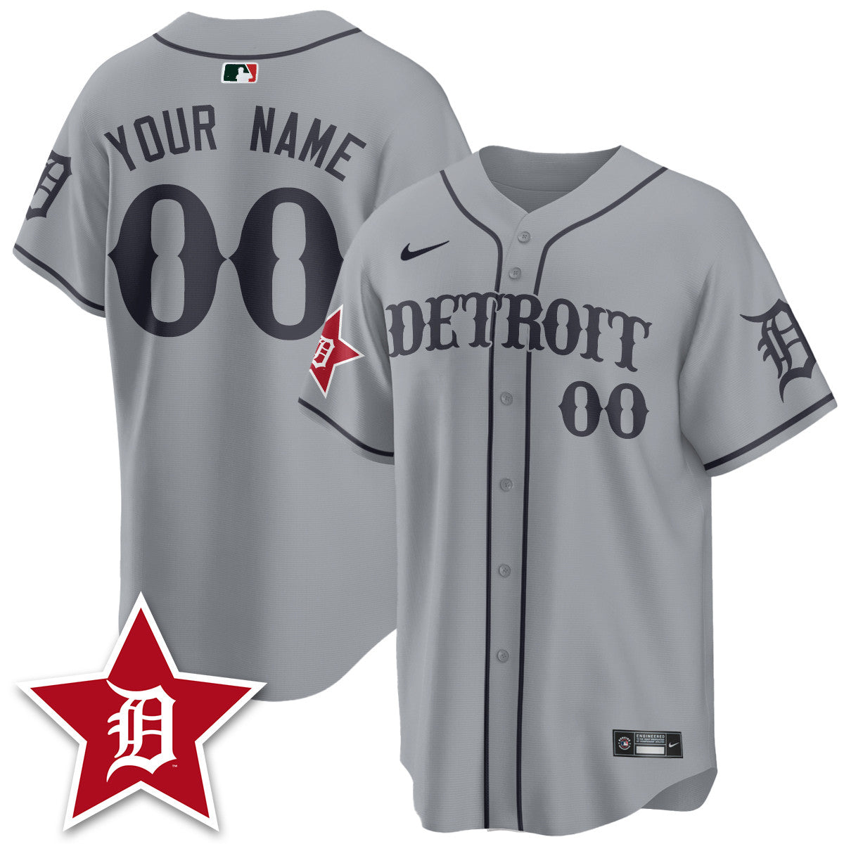Custom Detroit Tigers Black In Baseball Style Limited Jersey - All Stitched