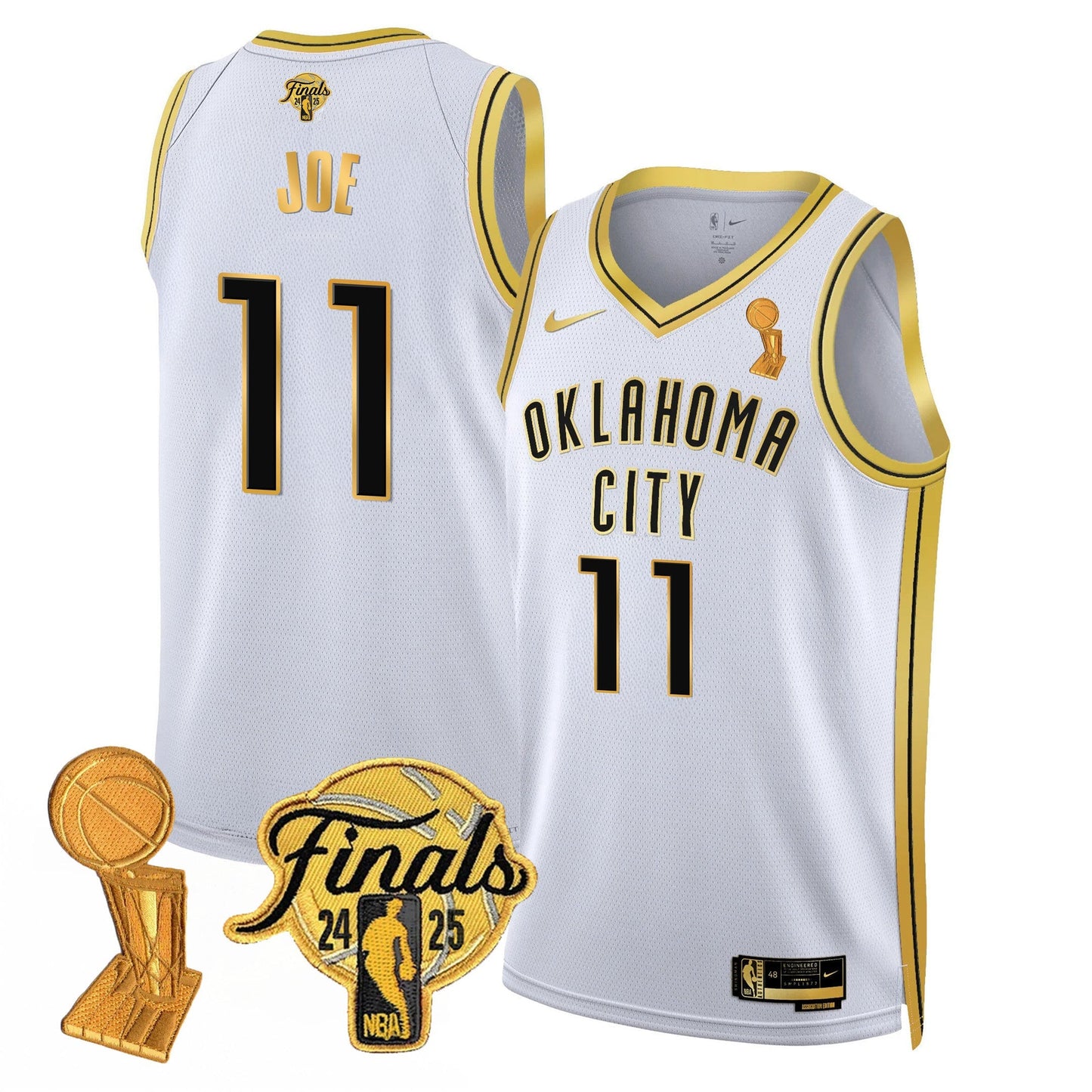OKC Jersey - Trophy + Final Patch - All Stitched